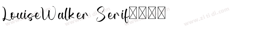 LouiseWalker Serif字体转换